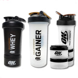 Shaker con scomparto porta pillole