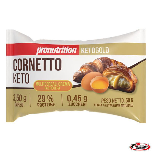 CORNETTO KETO CREMA PASTICCERA  CEREALI 50 GR