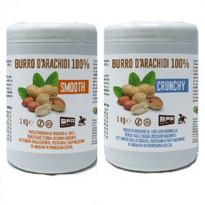 Burro d'arachidi 100% SMOOTH /CRUNCHY 1 kg